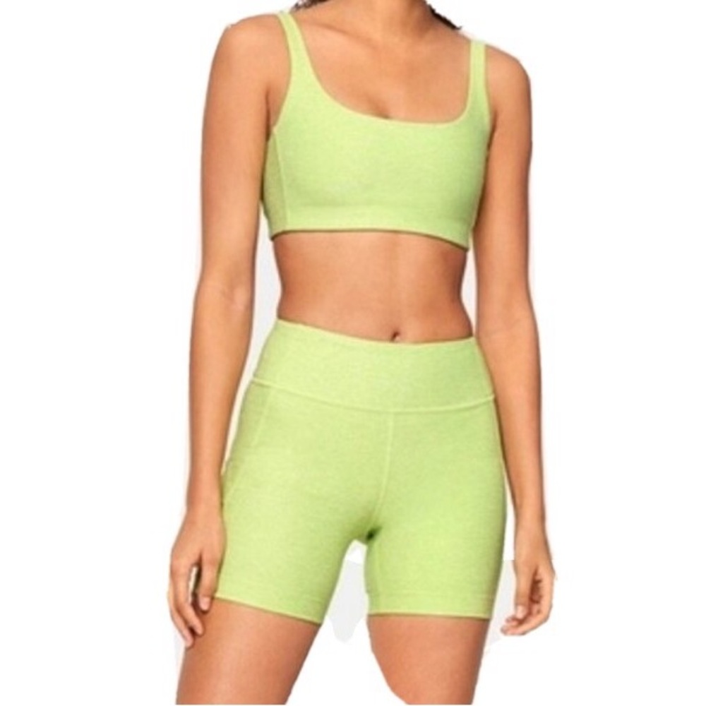 Outdoor Voices Lime Green Warmup Bike Shorts S